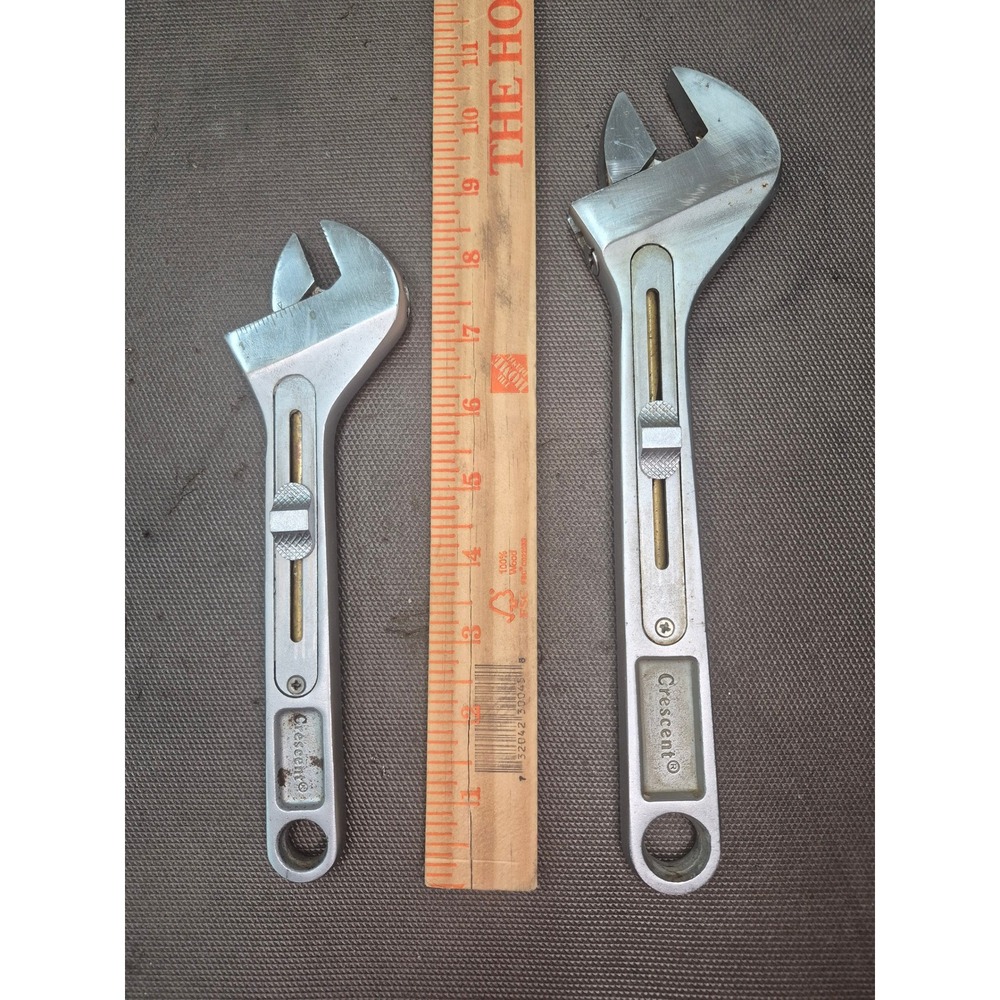 Crescent Rapidslide Adjustable Wrench 10 inch & 8 inch Mechanics Tool Lot of 2 - Picture 9 of 9
